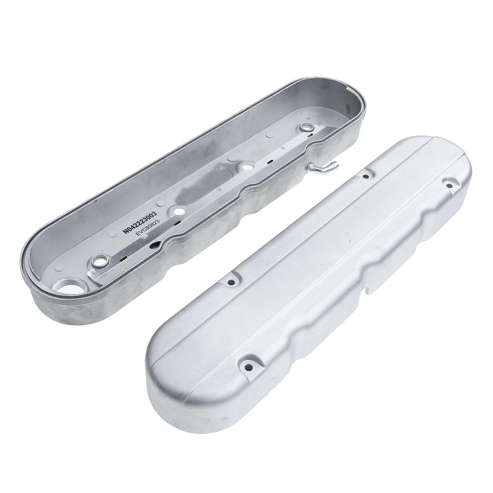Silver Engine Valve Covers for Chevy LS Series (2001-2023)