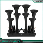 8 Trumpet Train Air Horn Kit for Ford Chevy Ram Toyota (135db)