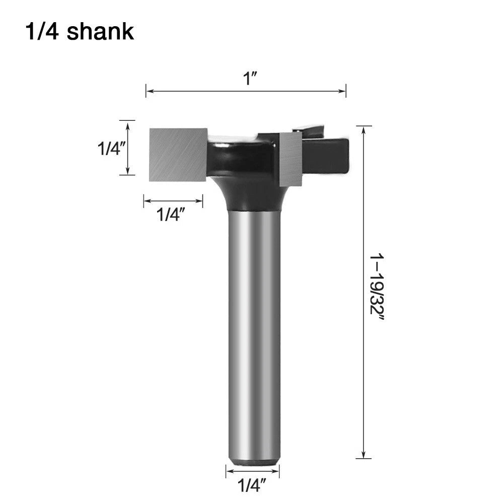 Surfacing Tipped Tool for Router (1/4 Inch Shank)