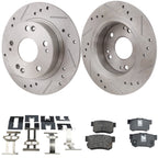 Rear Brake Disc and Pad Kit for Acura TSX Honda Accord (2003–2007)