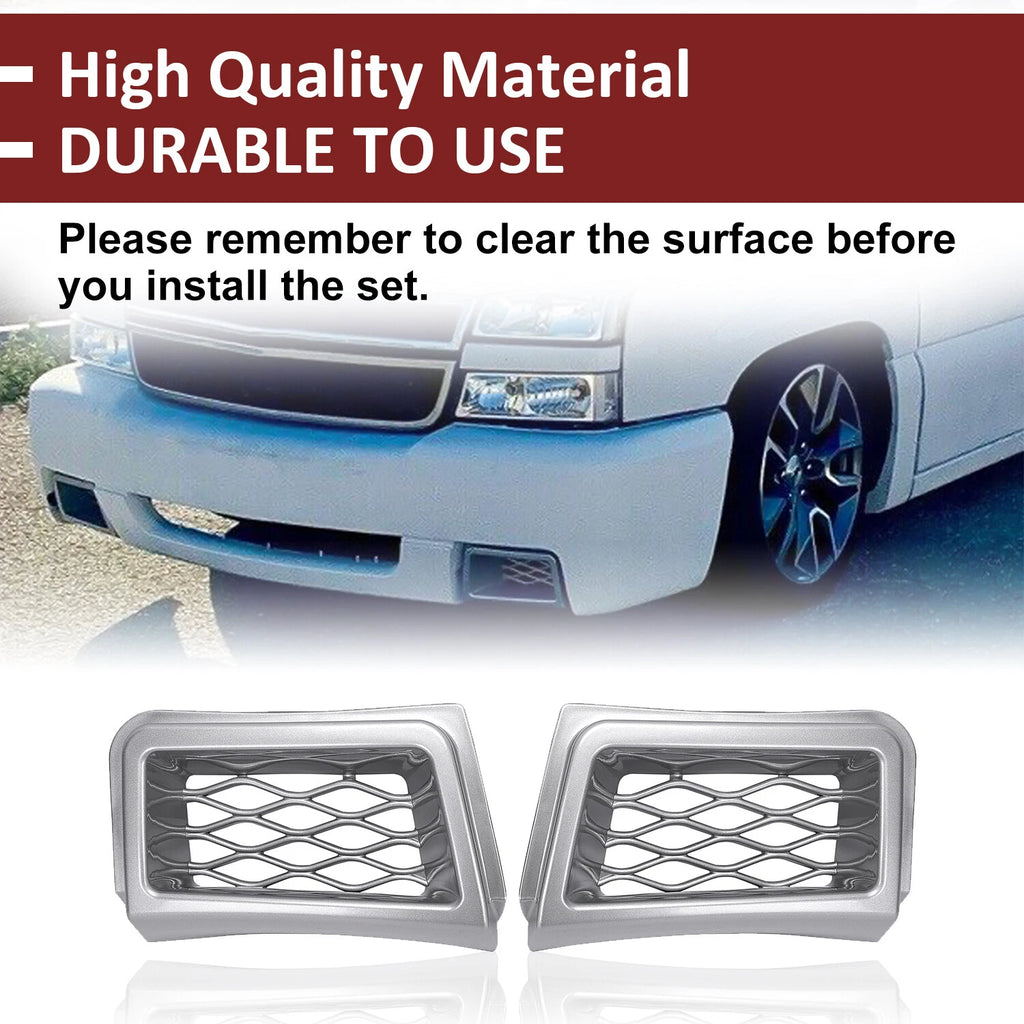 Set of 2 Bumper Caliper Air Ducts for Chevrolet Silverado (2003–2007)