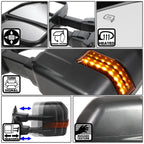 Pair of Power Heated LED Turn Signal Towing Mirrors for Ford F250 (2008–2016)