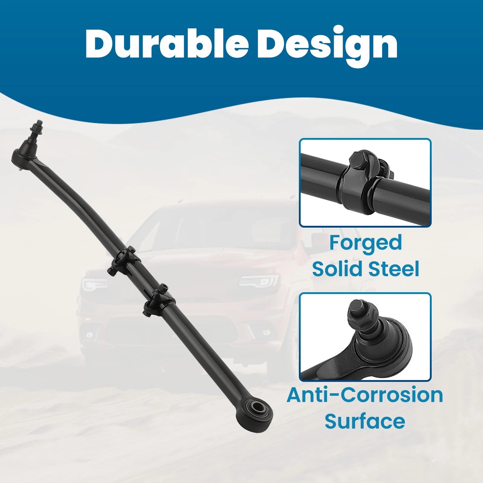 Adjustable Front Track Bar for Ford F250 F350 Super Duty (2017–2022) 4WD