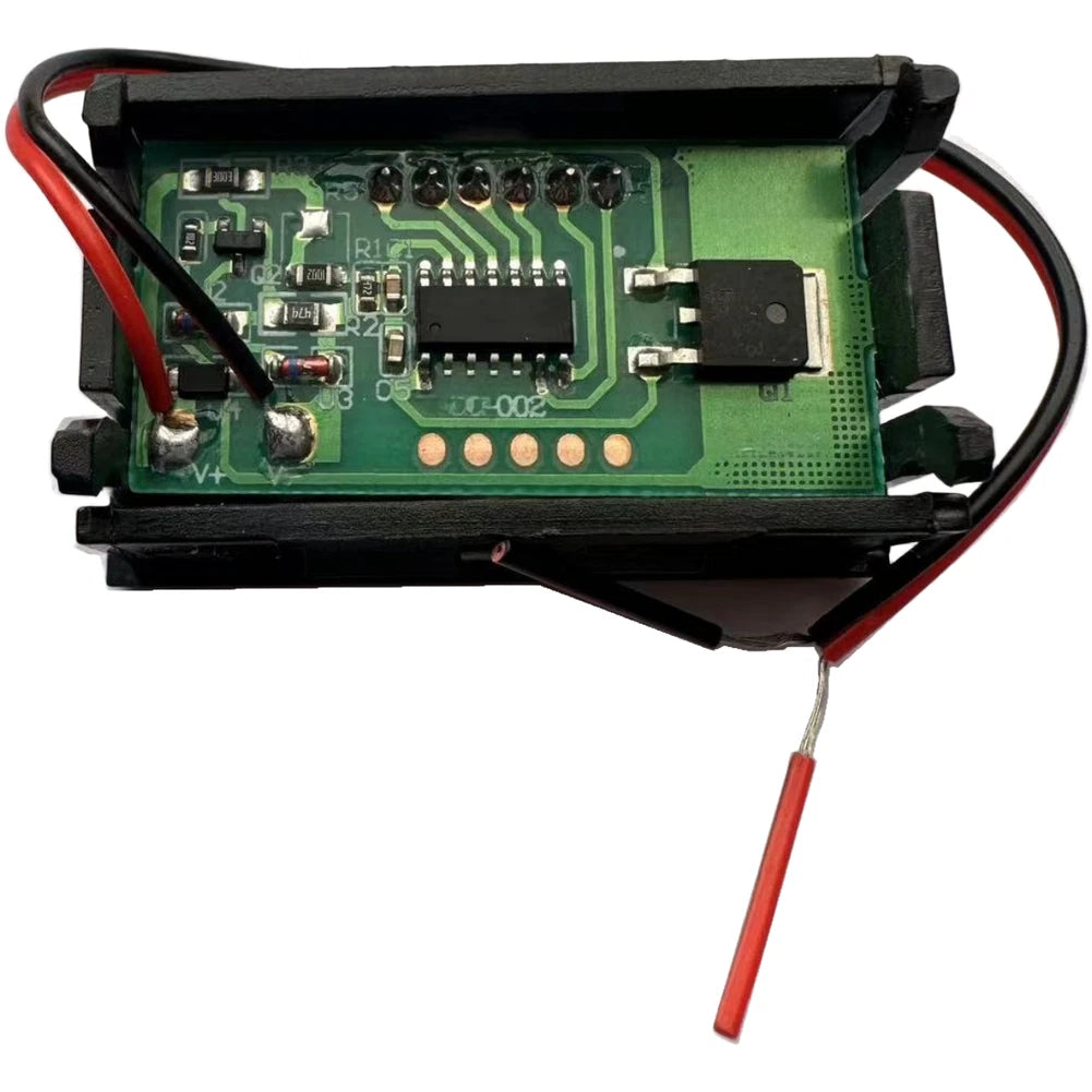 2X Digital Voltmeter 5V 120V with Red Green Blue LED for EV