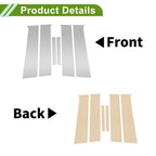 6 Pcs Silver Tone Pillar Window Trim for Chevy Aveo (2007-2011)
