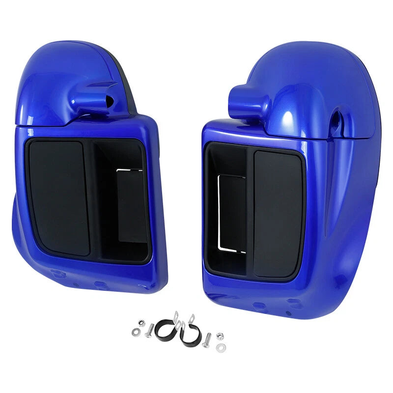 Blue Lower Vented Fairings for Harley Touring Road Glide (2014–2024)