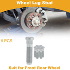 8X M12x1.5 Wheel Lug Studs for Chevrolet Spark (2011)
