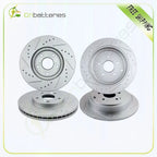 Set of 4 Drilled & Slotted Brake Rotors for Acura MDX (2001–2006) Honda Pilot (2003–2008)