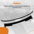 Trunk Spoiler Lip + Rear Roof Spoiler for Honda Civic (2022–2025) V2 Style ABS