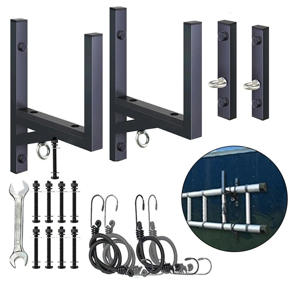 2 Rack Side-Mount Ladder Racks for Trailer (300 lbs Capacity)