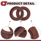Set of 2 Oil Seal Rotary Shaft Seal FKM Rubber 35x60x8mm