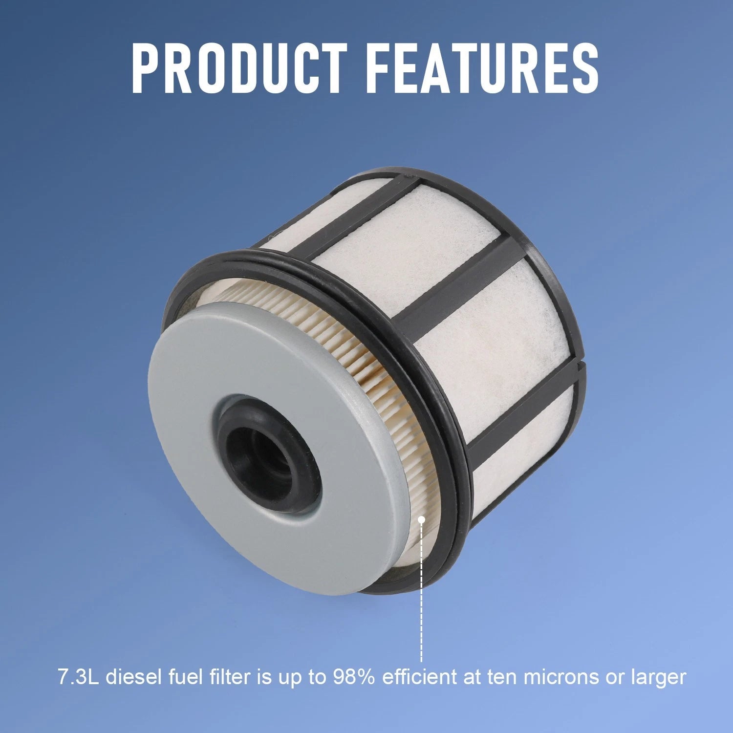 Fuel Filter with Cap for Ford F & E Series (1994-2003) 7.3L Powerstroke Diesel