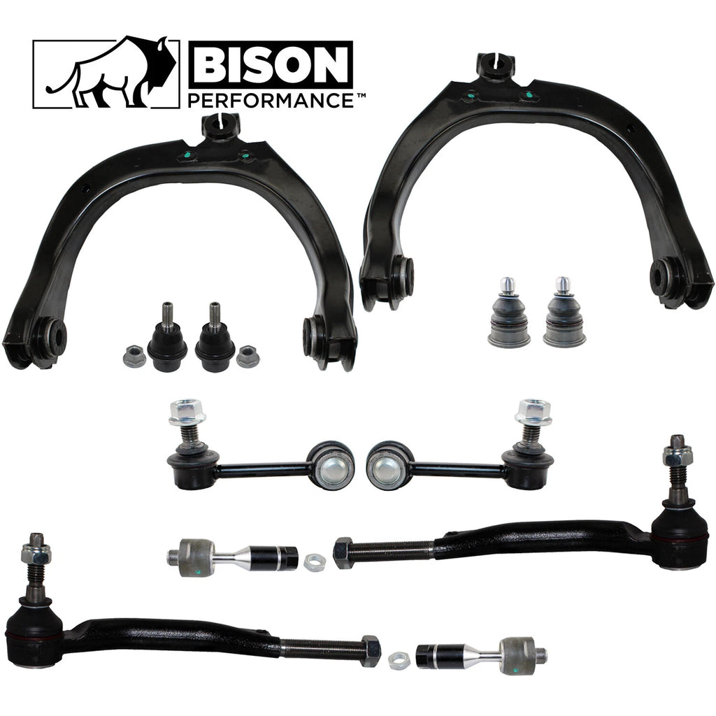 12pc Front Control Arms Sway Bars Tie Rods Kit for Chevy GMC