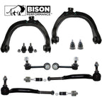 12pc Front Control Arms Sway Bars Tie Rods Kit for Chevy GMC