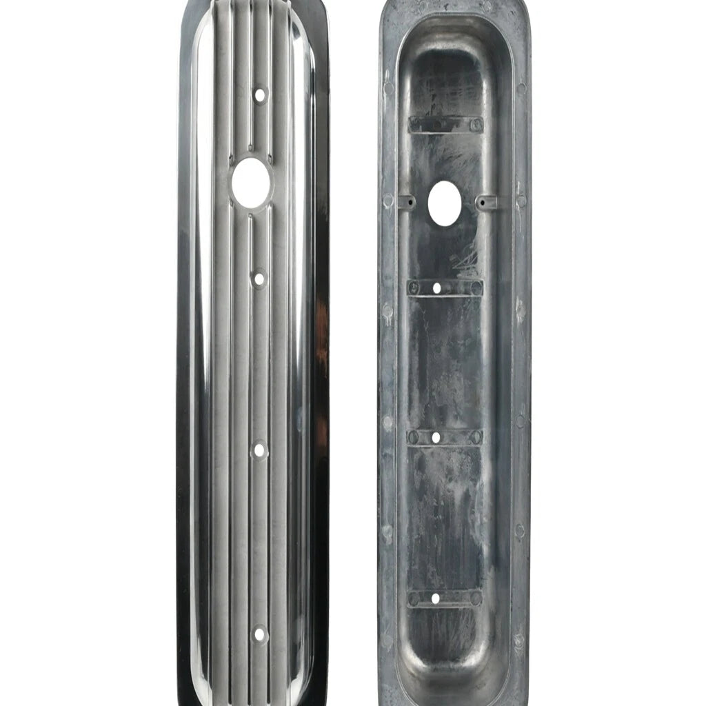 Aluminum Tall Finned Black Valve Covers for SBC 5.0L 5.7L (1987–1997)