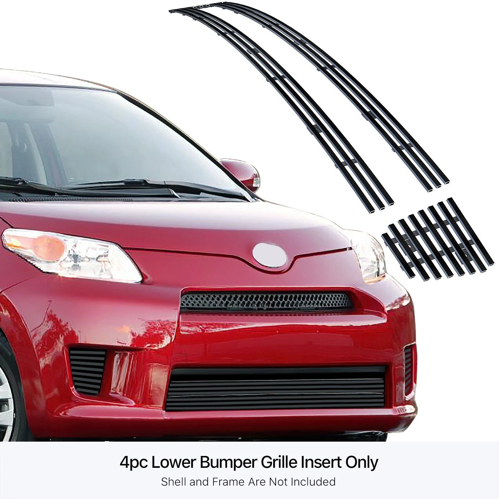 Stainless Steel Black Billet Grille Insert for Scion XD (2007-2013)