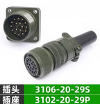 17pin Connector Socket Aviation Plug for MS3106A20-29S MS3102A20-29P
