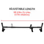 3X Adjustable Van Roof Ladder Rack 68"-75" for Chevy Ford GMC Express (2010–2023)