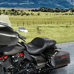 Black Driver & Passenger Seat for Harley Touring Electra Glide (2009–2023)