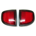 Pair of Red Rear Bumper Light Reflectors for Mitsubishi Triton ML MN (2006–2015)