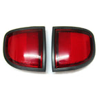 Pair of Red Rear Bumper Light Reflectors for Mitsubishi Triton ML MN (2006–2015)