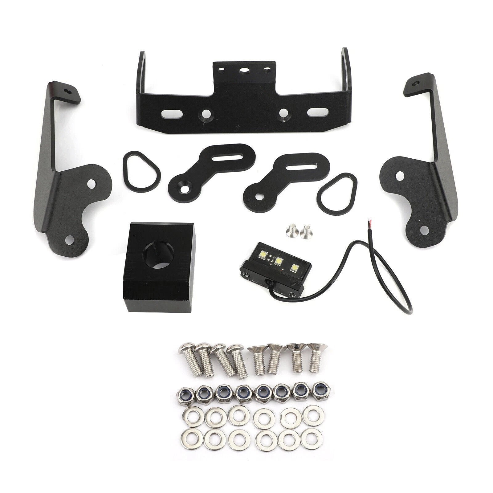License Plate Holder Frame for Yamaha MT-09 FZ-09 (2017–2020) BLK