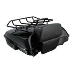 Black Razor Trunk Backrest Luggage Rack for Harley Touring Road Glide (2014–2026)