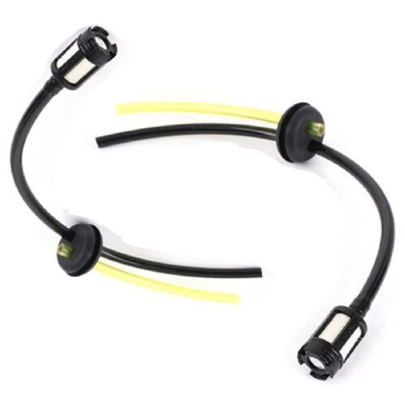 2 Pieces Fuel Hose Tube with Fuel Filter for General Lawn Mowers