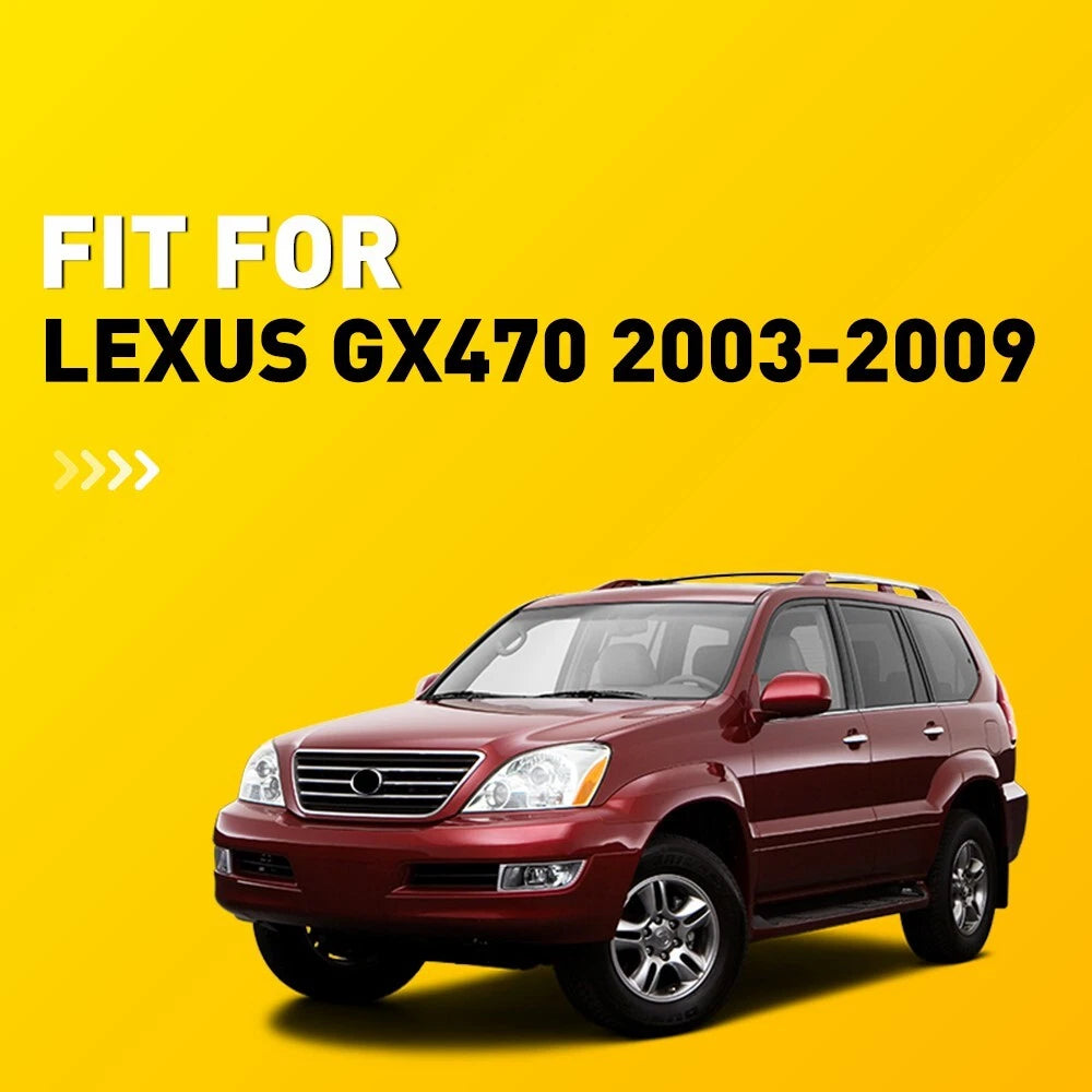 2X Leather Seat Armrest Covers for Lexus GX 470 (2003–2009) Ivory Beige