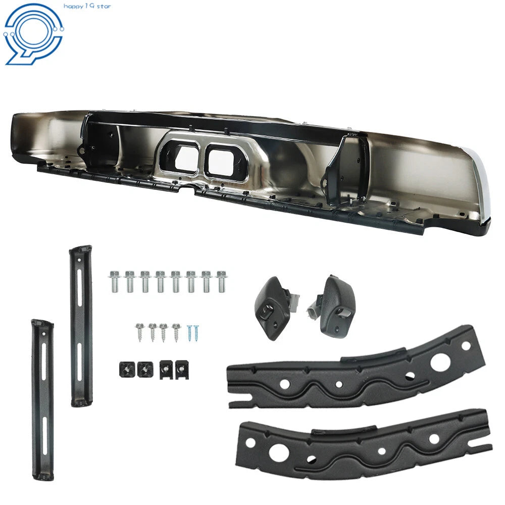 Chrome Steel Rear Step Bumper for Toyota Tundra (2000–2006)