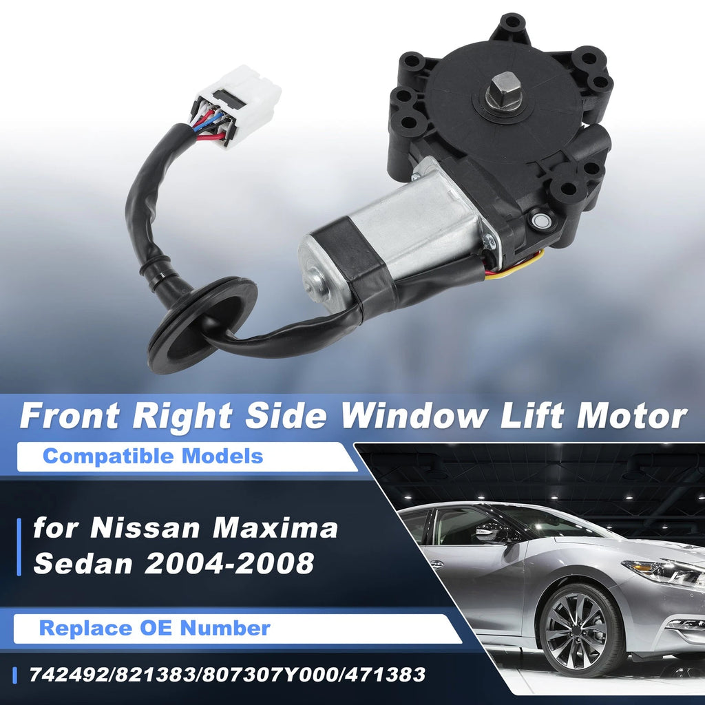 Front Right Power Window Motor 807307Y000 for Nissan Maxima Sedan (2004–2008)