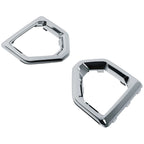 Set of 2 Front Fog Light Outer Bezel Covers for GMC Sierra Denali SLT (2019–2022) Chrome