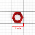 6AN Bulkhead Red Aluminum Anodized Nut Sealing Locking Fitting Adapter