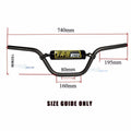 7/8" Racing Alloy Motorcycle Handlebars for Dirtbike ATV (Black, Blue, Red)