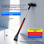 Rotatable Brush Head Snow Removal Tool for Cars (Telescopic Pole)