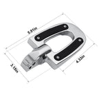 Chrome Passenger Footpegs for Harley Softail Fat Bob Low Rider Sport Glide (2018–2024)