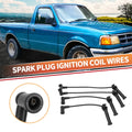 Set of 4 Spark Plug Wire Ignition Coil Cables for Ford Ranger L4 2.3L (2001–2007)