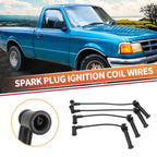 Set of 4 Spark Plug Wire Ignition Coil Cables for Ford Ranger L4 2.3L (2001–2007)