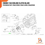 Radiator Cooling Fan Blade for Nissan 720 SD23 (1980-1986)