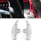 Silver Steering Wheel Shift Paddle Extensions for Mercedes Benz