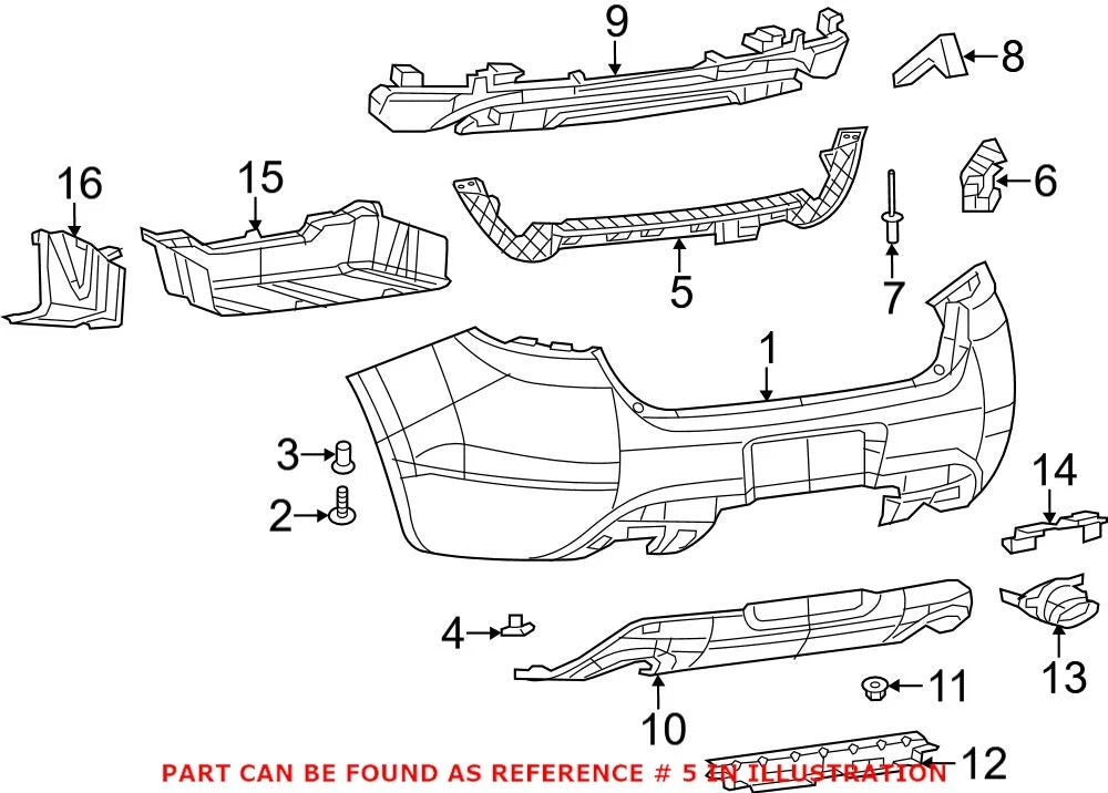 Rear Bumper Bracket for Mopar (68081416AF)