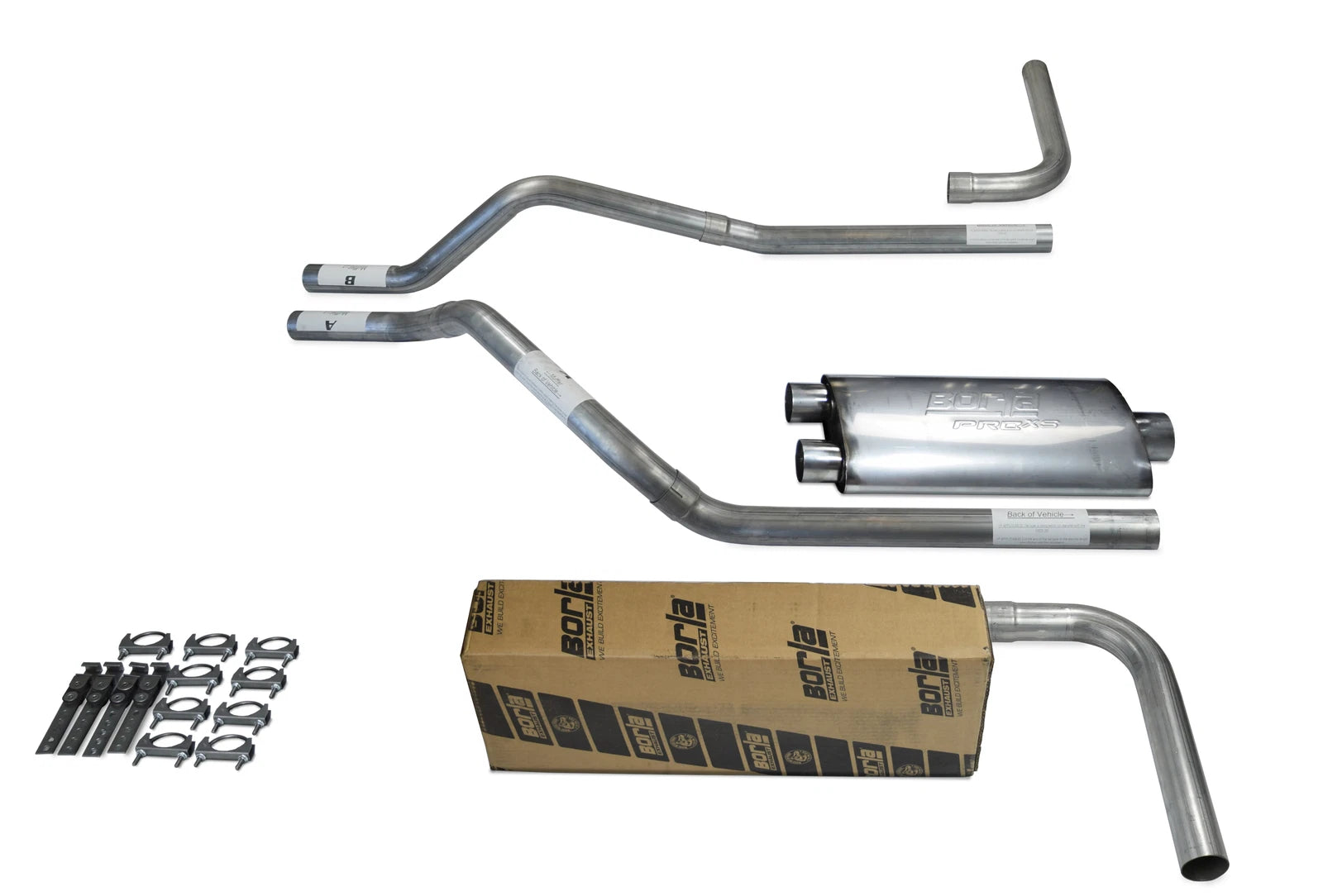 2.5" Dual Exhaust Kit for Chevy Blazer (2000–2004) Borla Pro XS Side Exit