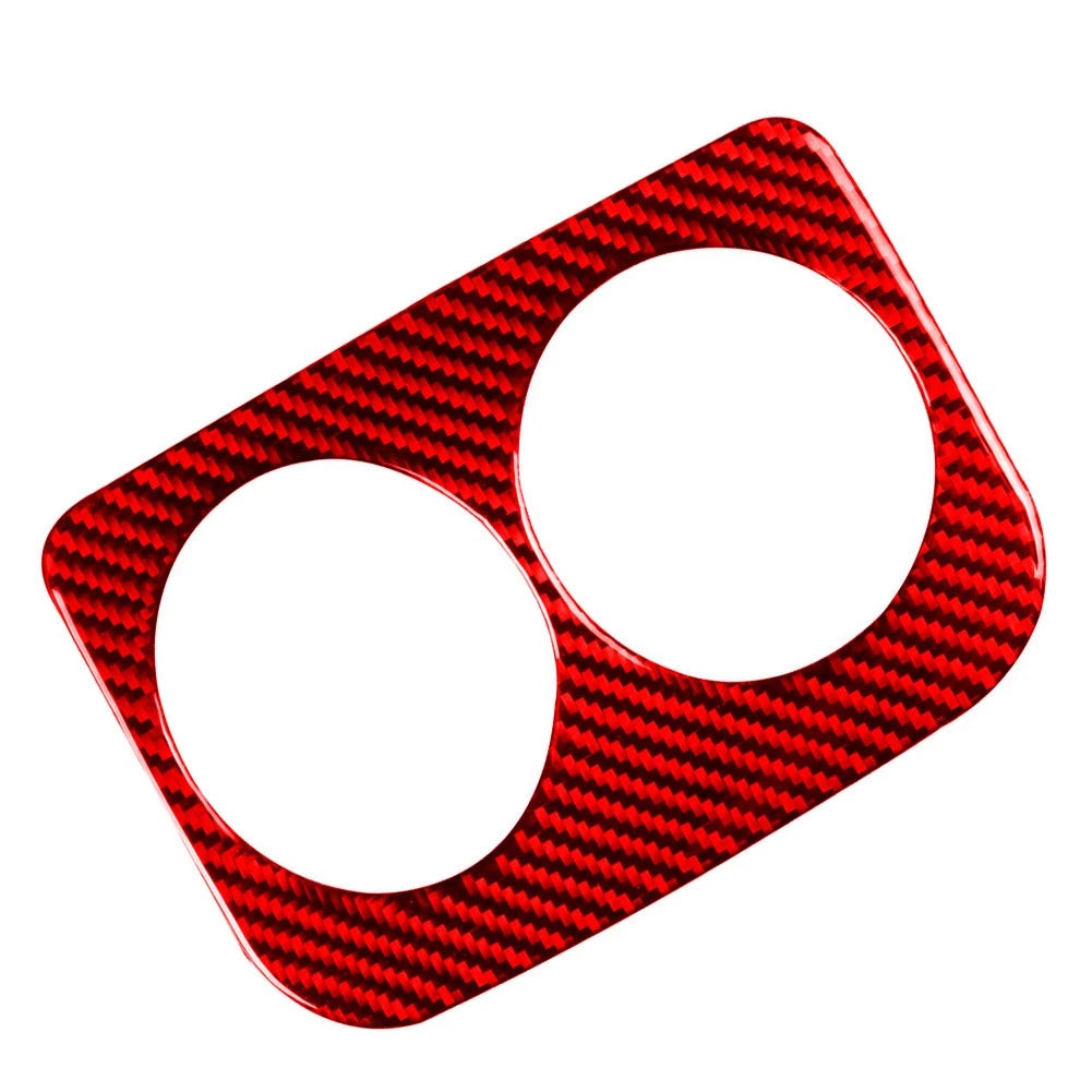 Rear Water Cup Holder Panel Cover Trim for Subaru WRX STI (2015–2021) Carbon Red