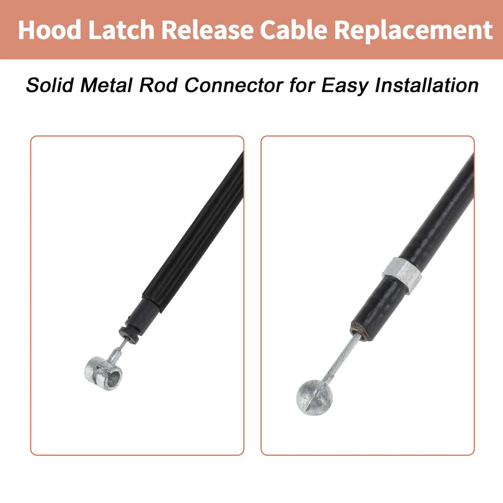 Front Hood Release Cable for Volkswagen Tiguan (2008–2018) 5N0823535/5N0823411