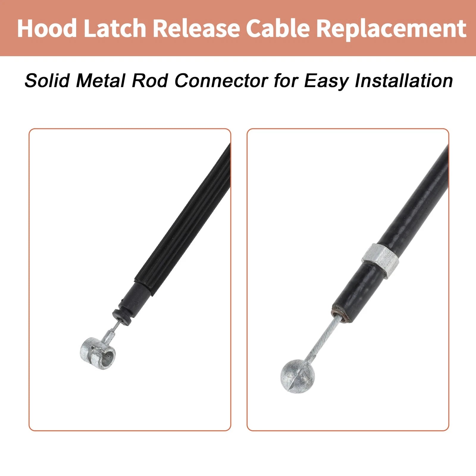 Front Hood Release Cable for Volkswagen Tiguan (2008–2018) 5N0823535/5N0823411