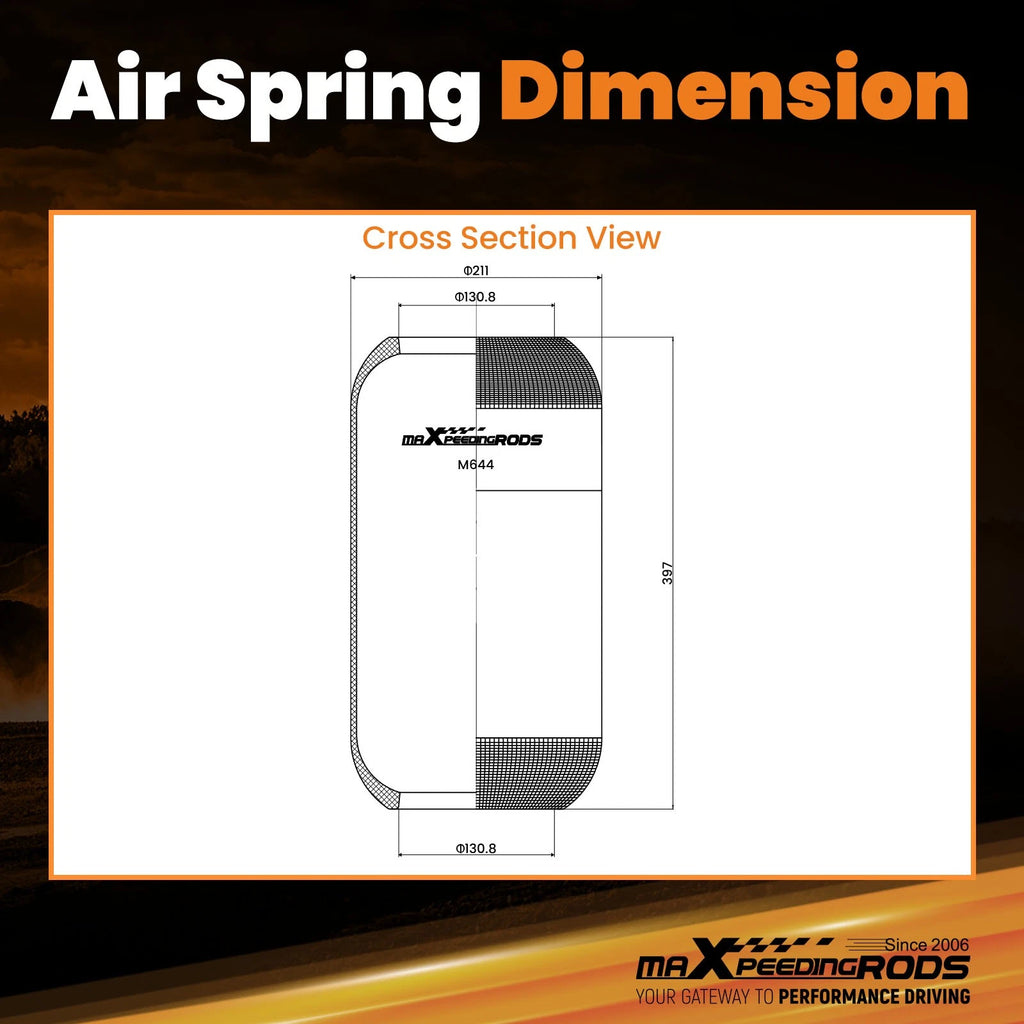 Air Suspension Spring Bag for Mercedes-Benz (A0003270101, ContiTech 644NP)