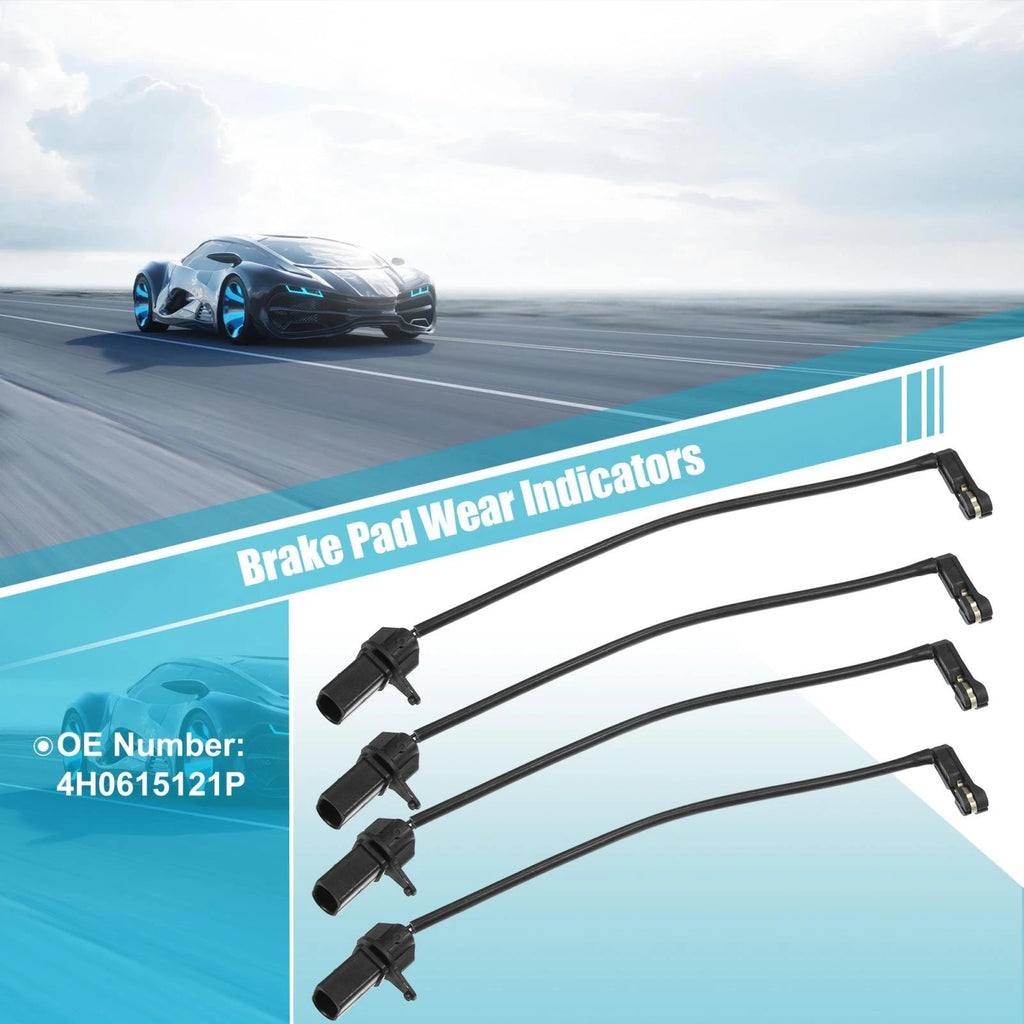4X Brake Pad Wear Sensor for Audi A8 Quattro (2012–2015) 4H0615121P