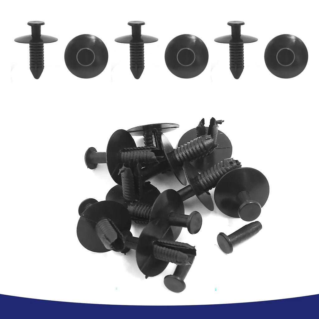 Set of 4 Hole Plastic Push-in Rivet Retainer Fasteners for BMW 