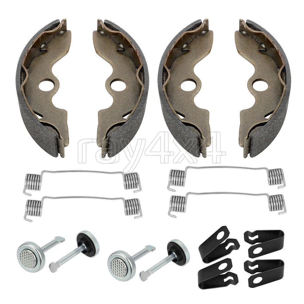 Front Brake Shoes Springs Pins Kit for Honda TRX300 2x4 (1988–2000)