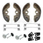 Front Brake Shoes Springs Pins Kit for Honda TRX300 2x4 (1988–2000)
